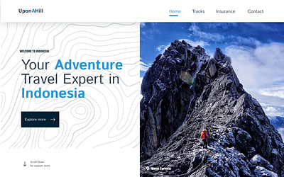 UponAHill - Mountains Travel Website travel ui