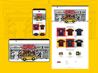 Gobok Harbour Webstore illustration layout mobile mobile apps ui ux visual design website