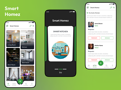 Smart Homez graphic design mobile app design ui