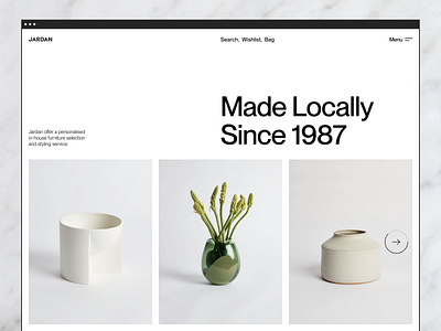 Jardan — Furniture Store aesthetics catalog design e commerce furniture grid home inspiration interior menu minimalist minimalistic slider store typography ui ux web webdesign website