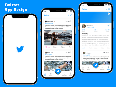Twitter App Re-design appdesign homescreen twitter ui