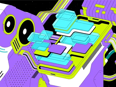 Stock Trading - Illustration art business design exchange graphic graphic design illustration infographic options stock technology trading vector wallet web