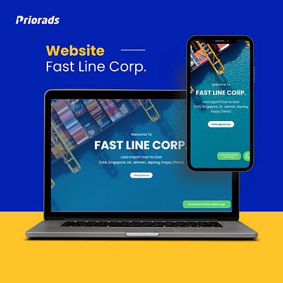 Website Fast Line Corp. 3d branding design graphic design logo