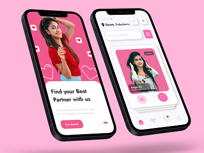 Dating App Mobile UI Design 3d animation branding dating app ui design design designer graphic design illustration logo mobile ui design mobile ux design motion graphics ui uiux design vector