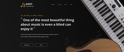 Welcome to Maddy Harmonics 🎵🎹🎺🎧 about us design illustration landingpage music products typography vector