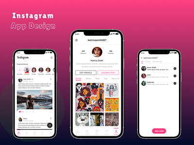 Instagram App Re-design instagram mobileapp redesign ui