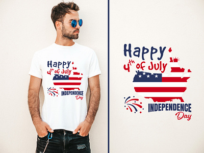 4th of july T- shirt Design Template 4th of july independence day of usa t shirt design for 4th of july usa day