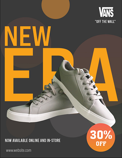 Flyer Post for a shoes branding graphic design