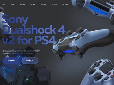 Concept for a sony dualshock 4 v2 for ps4 app branding design ps4 ps5 sony sonyplaystation ui ux