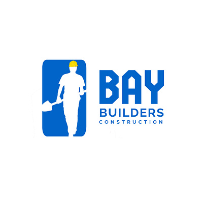BAY Builders Construction Logo branding design digital drawing graphic design illustration logo typography