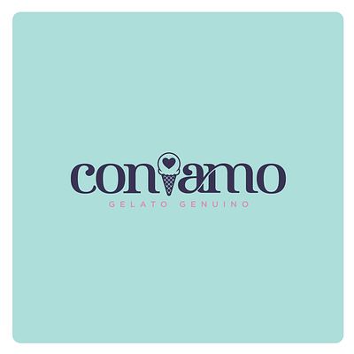 Contiamo branding design gellato graphic design icecream illustration logo prduction typography ui ux vector