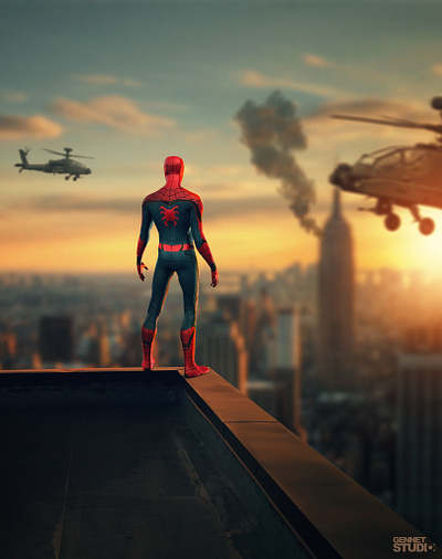 SPIDY concept art digital art fantasy movie photoshop recreate sci fi spider man
