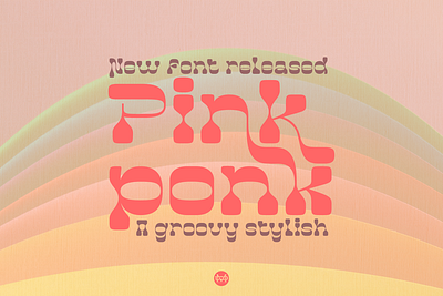 Pinkponk - Groovy Font bold font groovy font retro font vintage font weddingfont