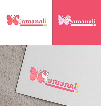 Samanali Brand Logo branding design flat graphic design logo minimal