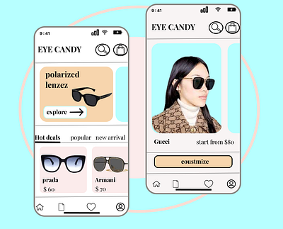 Eye candy app design app design appdesign branding figma ui uiux uiux design web design