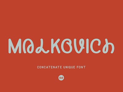 Malkovich - Unique Font 80s font 90s font branding font display font fashion font unique font weddingfont