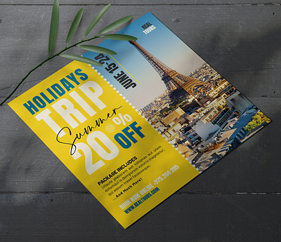 Holiday Trip Travel Flyer adventure agency business flyer holiday marketing print template tour travel trip