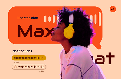 Music chat App interface ui ux