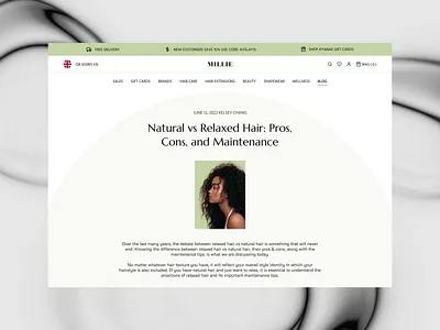 Ecommerce website articles beauty blog cosmetics cosmetology ecommerce hair homepage landing skin skincare web website