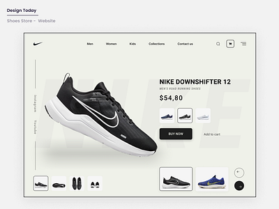 Shoes Store - Website design interface marketplace nike online shoes shop store ui ui design ui website uiux user interface web web design website website design website ui