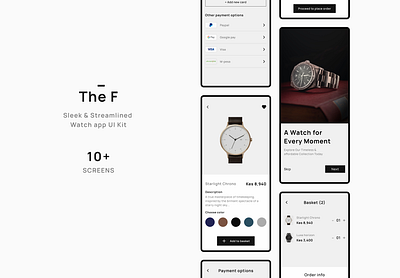 The F - Mobile Watch App branding graphic design mobile mobile app ui watch