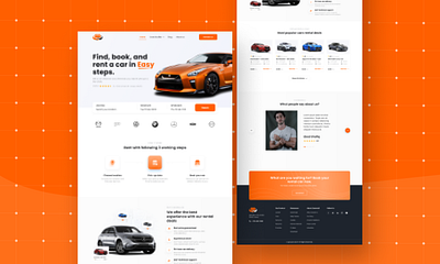 Car Rent website design design logo portfolio ui user interface ux