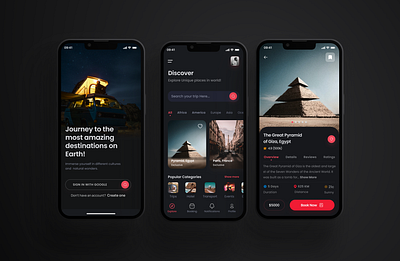 Travel App Mobile Design mobile travel app ui ux design