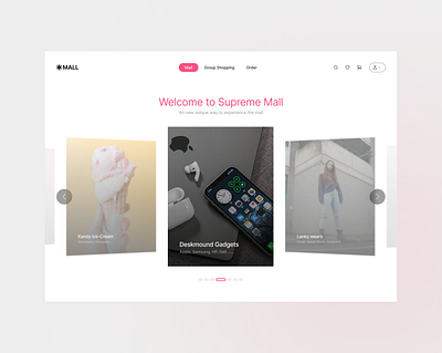 Supreme Online Shopping Mall design ecommerce ui uidesign