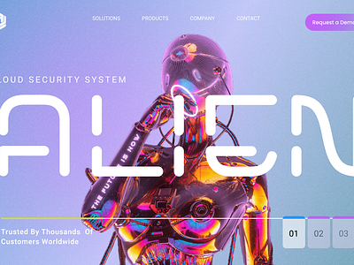 Cloud Security system website alien app branding cloud security design graphic design illustration logo new design system typography ui ux vector