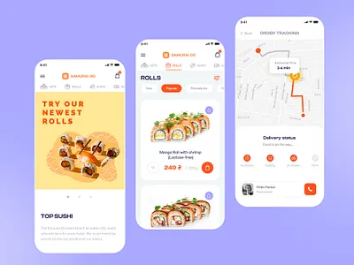 Sushi Delivery - Mobile Website design food kyiv mobile online store sushi sushi delivery ui uiux uiux design ukraine ux web design webdesign website