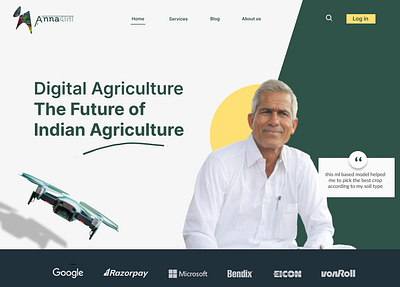 Annadaata-an ML powered website for providing aid to farmers branding design graphic design logo ui website ui