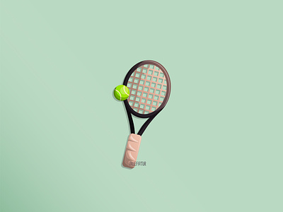 Tennis Illustration ball design graphic design illustration sport tennis