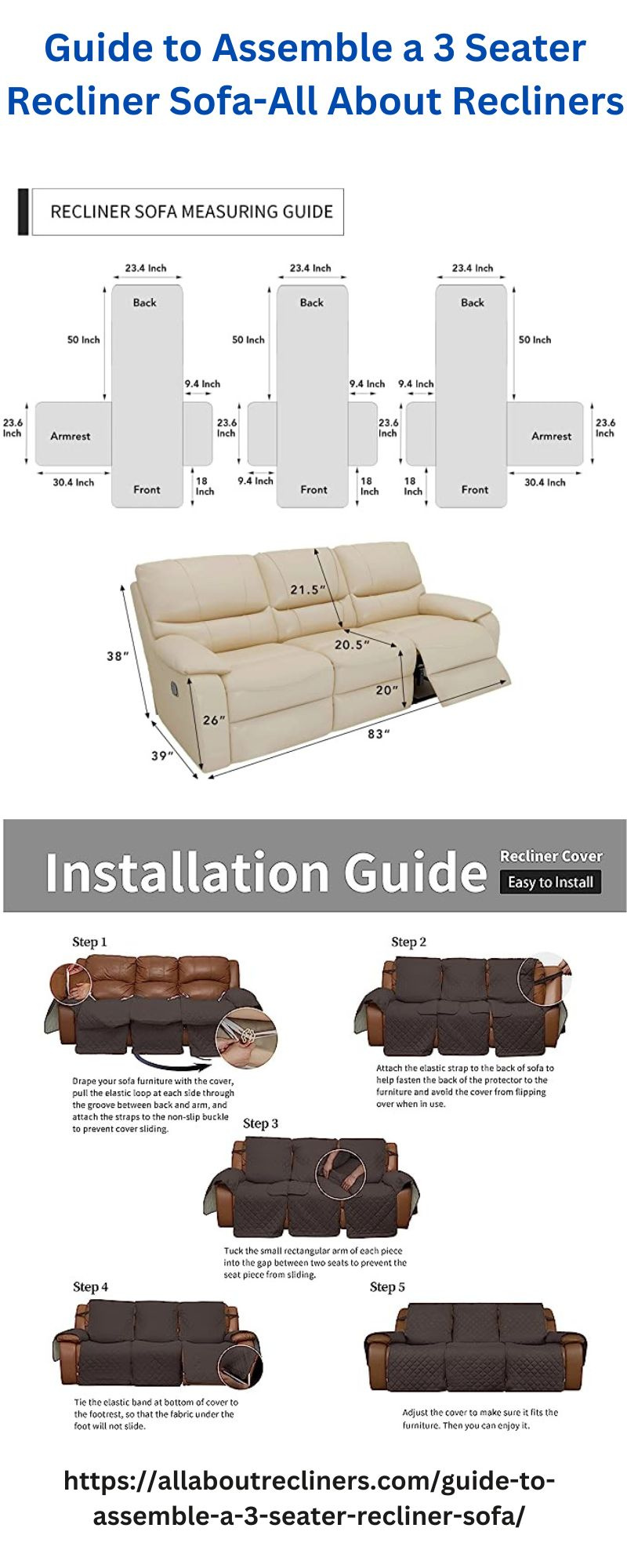 Guide to Assemble a 3 Seater Recliner Sofa by Aria hutton on Dribbble