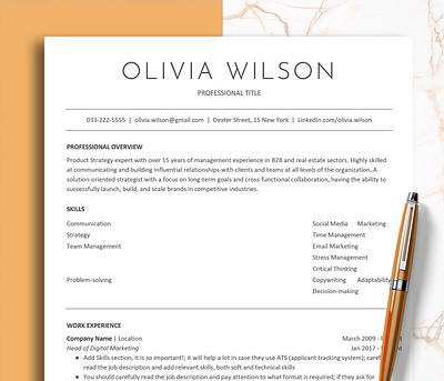 ATS Resume Template Word | Modern Executive Resume atsresume cleacv cv cvtemplates modernresume professionalresume resumes resumetemplates