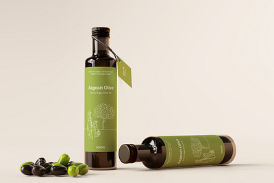 Olive Oil Branding & Packaging Design bottle brandapplications branding design graphic design illustration logo oilbranding packaging packagingdesign