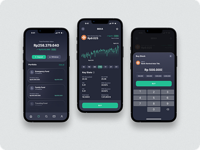 Investing & Trading App app application crypto design investing mobile mobile app product design stock trading ui uiux uiux design ux
