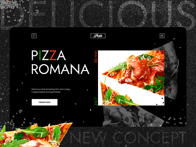 PIZZA ROMANA (Landing concept) branding concept landing ui user exp user interface ux web design