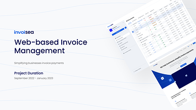 Web-based Invoice Management System app branding invoicing logo personas product design purple research system ui user research ux|ui design web based website
