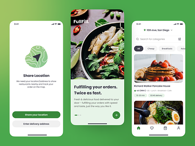 Food Delivery iOS app app food food delivery ios minimalism mockup pos product design restaurant management restaurants ui ux