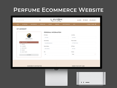 Ecommerce Website For Perfume design ecommerce ecommerce website figma graphic design landing page ui ui design ux web app web design website