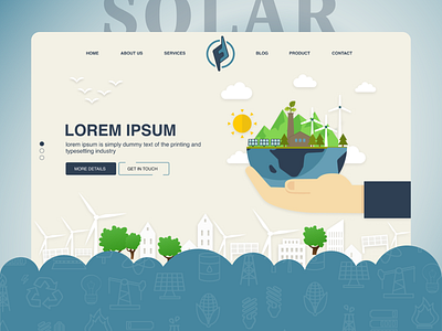 Solar 🌞 graphic design solar web design ui vector