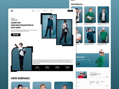 Ace - Fashion Website Landing page branding clean cloath cloathing design fashion kids kids fashion landing page online online store product shirt shooping ui uiux wear webdesign website