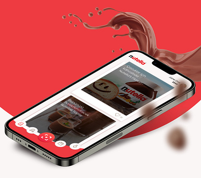 Nutella Mobile App Design graphic design mobile app nutella ui ux