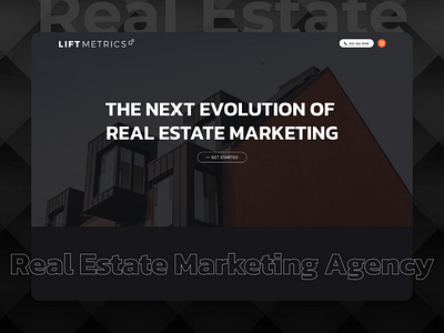 Real Estate Marketing Agency 🏠 image minimal design ui typography ui web design