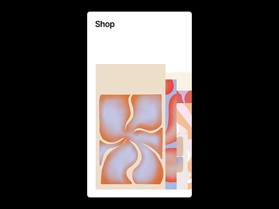 Print Shop Concept ecommerce illustration interactive minimalist mobile motion graphics poster print ui