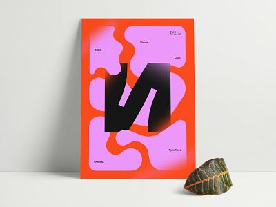 Poster with Oddval / 02 font graphic design illustrat illustration letter letters odd poster poster design print type typedesign typography