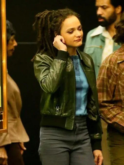 The Crowded Room Sasha Lane Leather Jacket ariana green leather jacket leather jacket sasha lane leather jacket women leather jacket