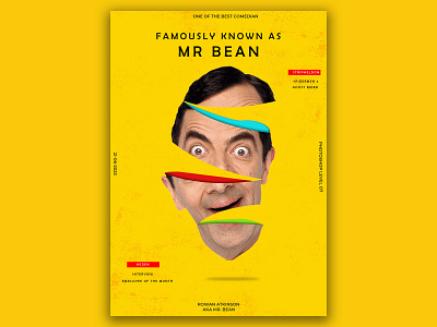Mr. Bean Poster banner design graphic design photoshop poster