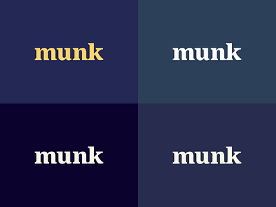 Munk logo examples branding design graphic design illustration logo typography ui vector