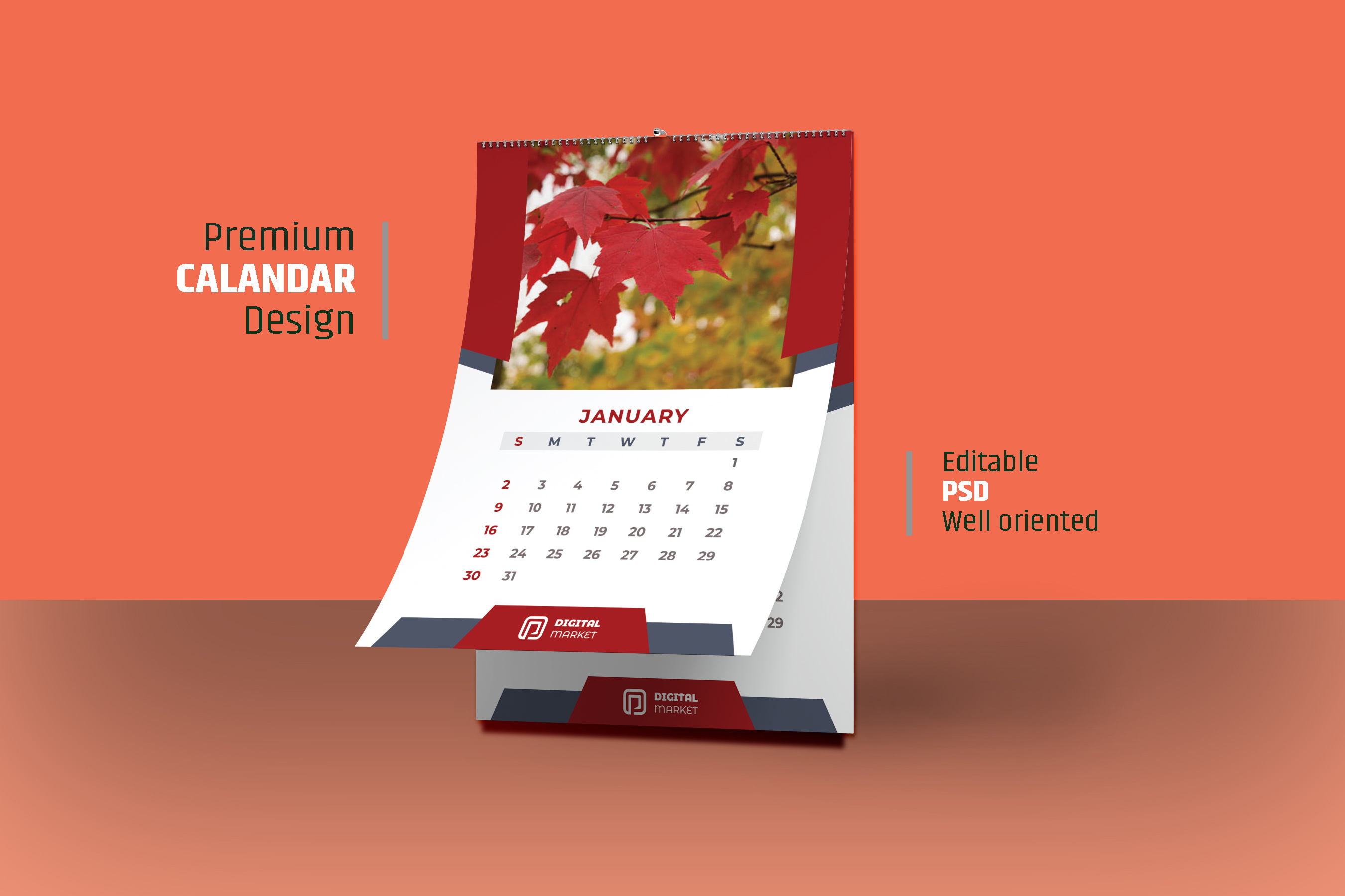 Calendar Design by Kamrul Islam on Dribbble